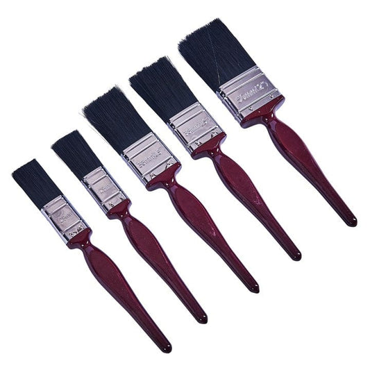 Amtech 5pcs. No Bristle Loss Paint Brush Set - Classic Handle | ML Performance DIY & Power Tools