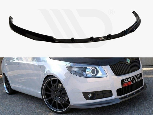 Maxton Design SK-FA-2-FD1T Front Splitter Skoda Fabia Fits | ML Performance UK Car Parts