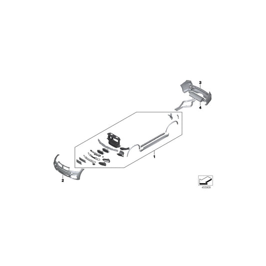 Genuine BMW 51118062460 F15 Trim Cover, Bumper, Primed, Front ICAM (Inc. X5 35dX, X5 50iX & X5 35i) | ML Performance UK