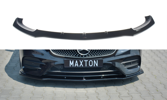 Maxton Design ME-E-213-AMGLINE-C-FD1T Front Splitter V.1 Mercedes Benz E-Class W213 AMG-Line Coupe (C238) | ML Performance UK Car Parts