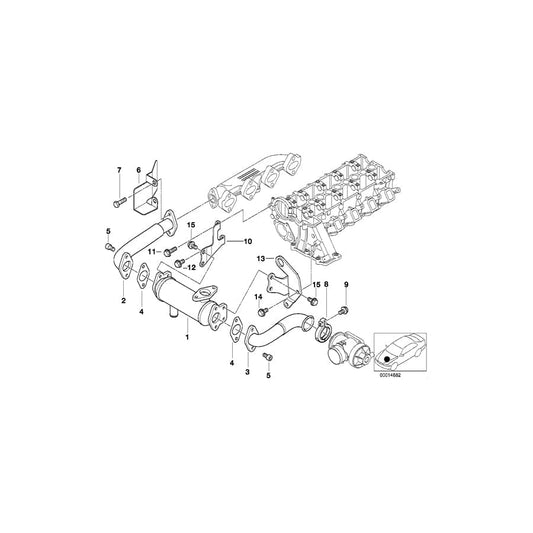 Genuine BMW 11712249885 E46 E39 Gasket Steel (Inc. 320d & 520d) | ML Performance UK Car Parts