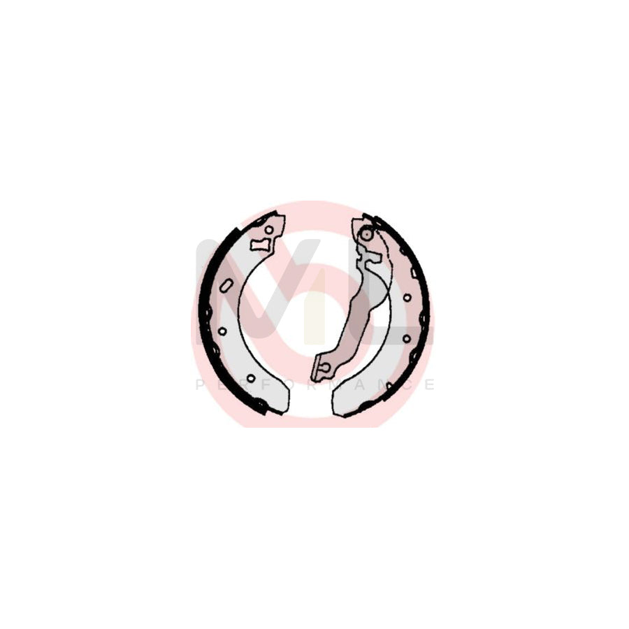 BREMBO S 24 521 Brake Shoe Set for FORD ESCORT with handbrake lever | ML Performance Car Parts