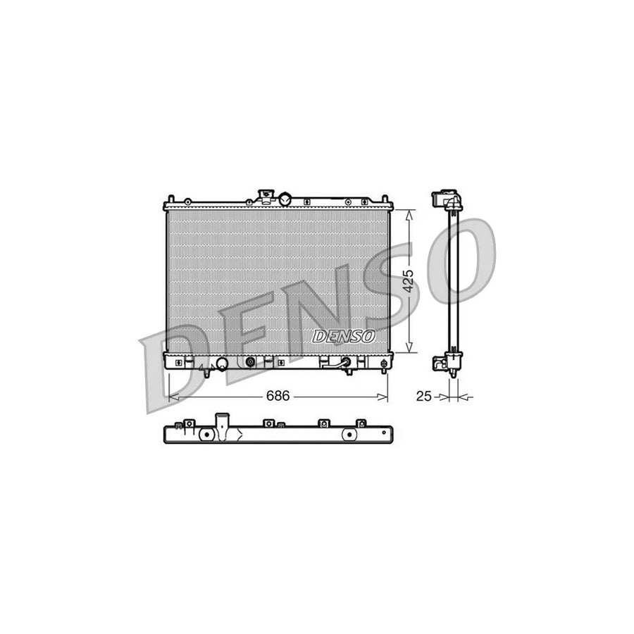 Denso DRM45030 Drm45030 Engine Radiator For Mitsubishi Outlander I Off-Road (Cu) | ML Performance UK