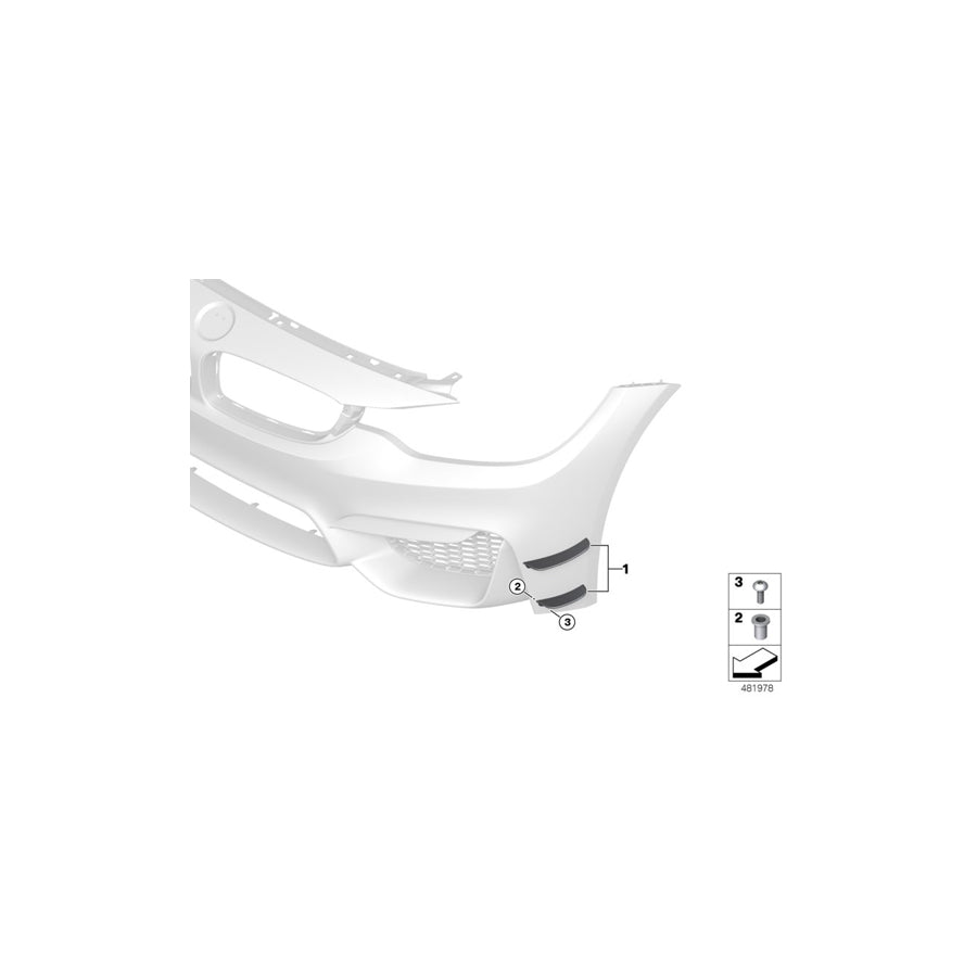 Genuine BMW 51117993027 F83 F82 F80 Set Wing Left M4 DTM (Inc. M3, M4 CS & M4 GTS) | ML Performance UK