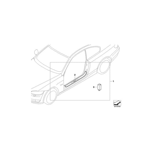 Genuine BMW 51470429899 E92 E93 Illuminated Door Sill Strip Retrofit Kit (Inc. M3, 328i & 335is) | ML Performance UK Car Parts