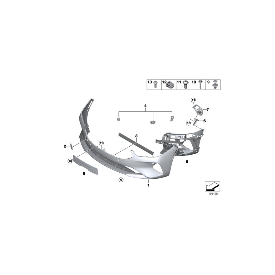 Genuine BMW 51117933008 G16 G14 G15 Cover, Tow Fitting, Front, Primed (Inc. 840dX, 840i & 840iX) | ML Performance UK