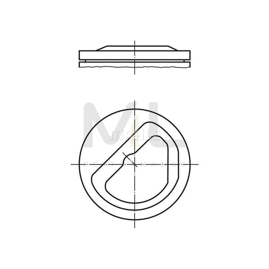 MAHLE ORIGINAL 082 08 01 Piston 89,26 mm, without cooling duct | ML Performance Car Parts