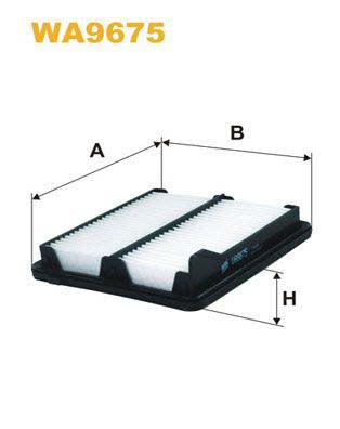 WIX Filters WA9675 Air Filter For Honda Civic Viii Saloon (Fd, Fa)