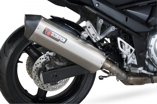 Scorpion RSI98SEO Suzuki GSF650 Bandit Serket Parallel Slip-On - Brushed Stainless Steel Sleeve | ML Performance UK UK