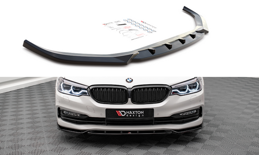 Maxton Design BM-5-G30-FD2T Front Splitter V.2 BMW Series 5 G30 | ML Performance UK Car Parts