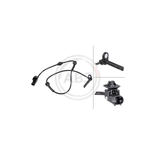 A.B.S. 31827 ABS Sensor for JEEP Cherokee V (KL) | ML Performance UK Car Parts