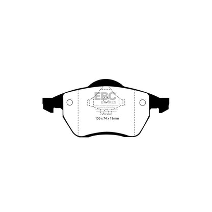 EBC DP1074 Ford Seat VW Ultimax Front Brake Pads - Girling/TRW Caliper (Inc. Galaxy Mk1, Alhambra, Sharan) 2 | ML Performance UK Car Parts