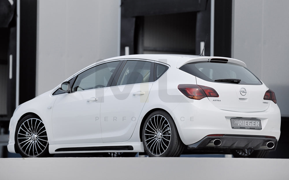 Rieger 00099849 Opel Astra J Rear Diffuser 4 | ML Performance UK Car Parts