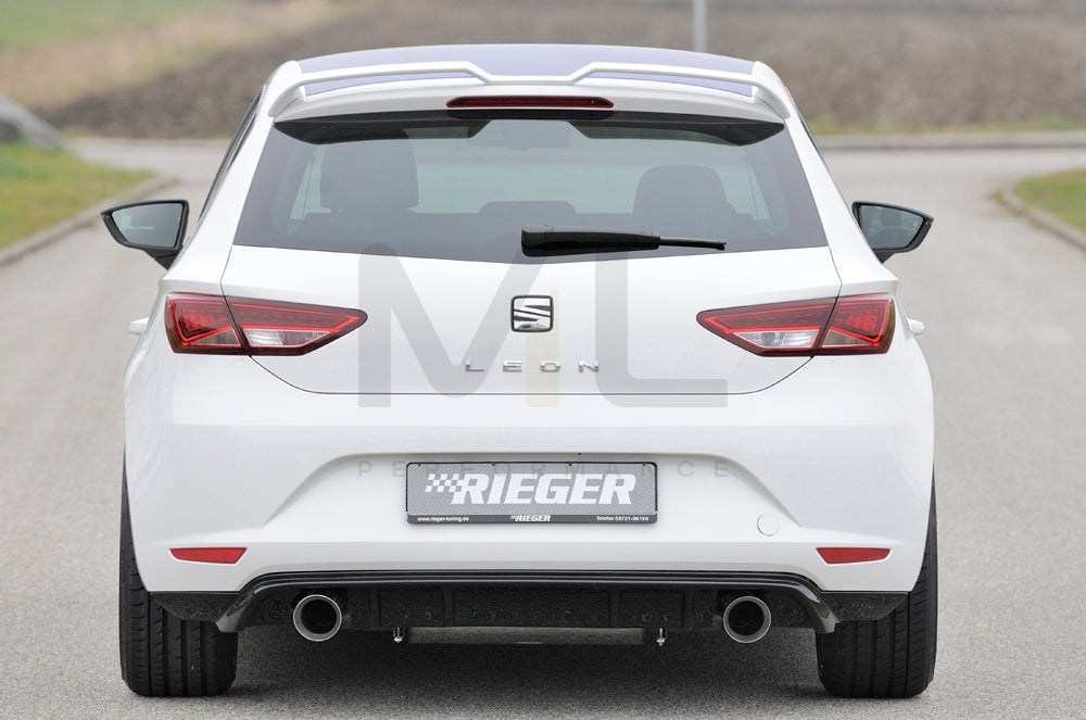 Rieger 00088090 SEAT 5F Leon Rear Diffuser 3 | ML Performance UK Car Parts