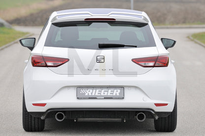 Rieger 00088090 SEAT 5F Leon Rear Diffuser 3 | ML Performance UK Car Parts
