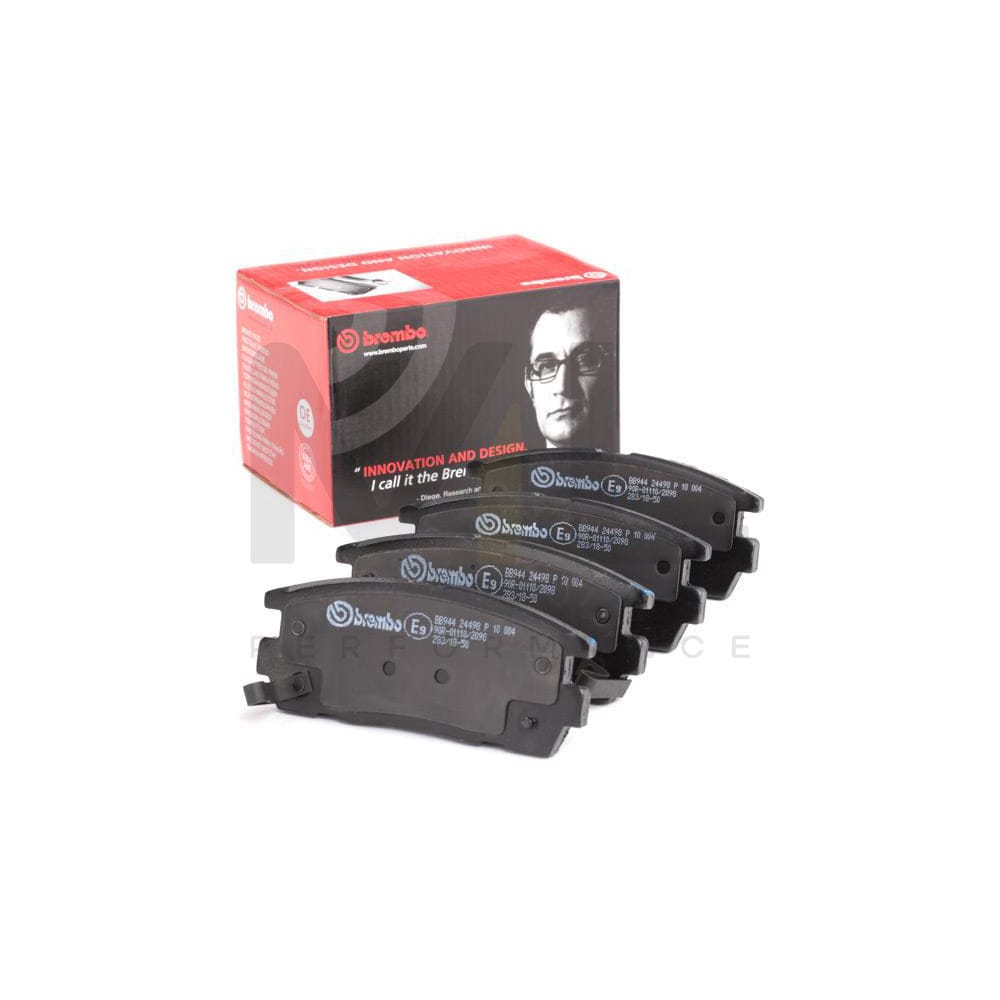 Brembo P 10 004 Brake Pad Set With Acoustic Wear Warning | ML Performance Car Parts
