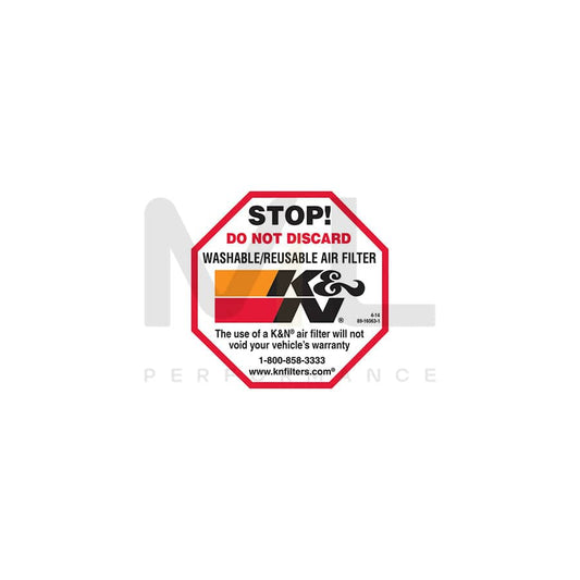 K&N 89-16063-1 Decal/Sticker Do Not Discard | ML Car Parts UK | ML Performance