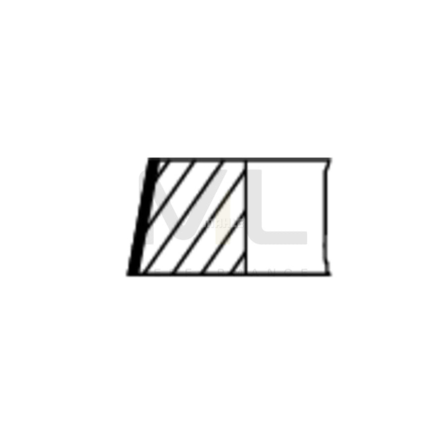 MAHLE ORIGINAL 504 37 N0 Piston Ring Kit for PORSCHE 911 Cyl.Bore: 100,0mm | ML Performance Car Parts