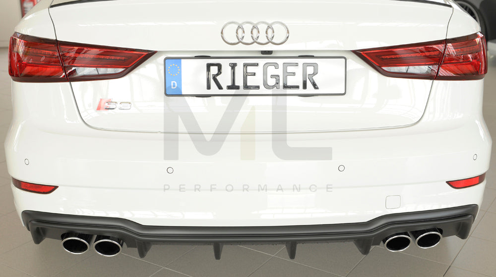 Rieger 00056825 Audi 8V S3 Rear Diffuser 5 | ML Performance UK Car Parts