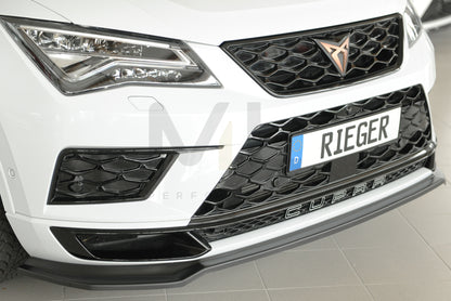 Rieger 00027044 SEAT 5FP Ateca Cupra Front Splitter 9 | ML Performance UK Car Parts