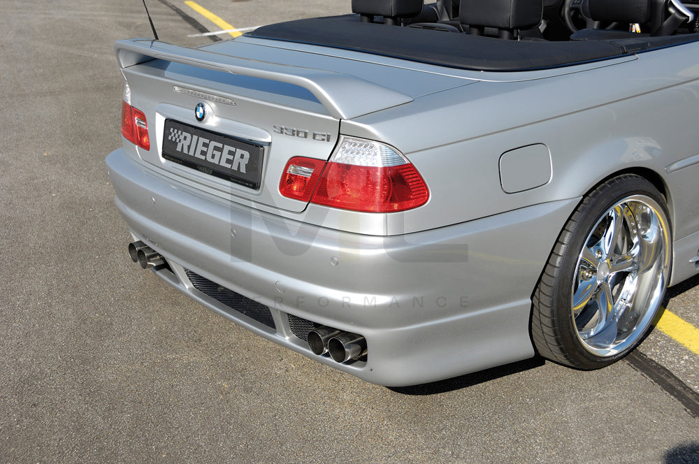 Rieger 00050213 BMW 3 Series E46 Rear Bumper 3 | ML Performance UK Car Parts