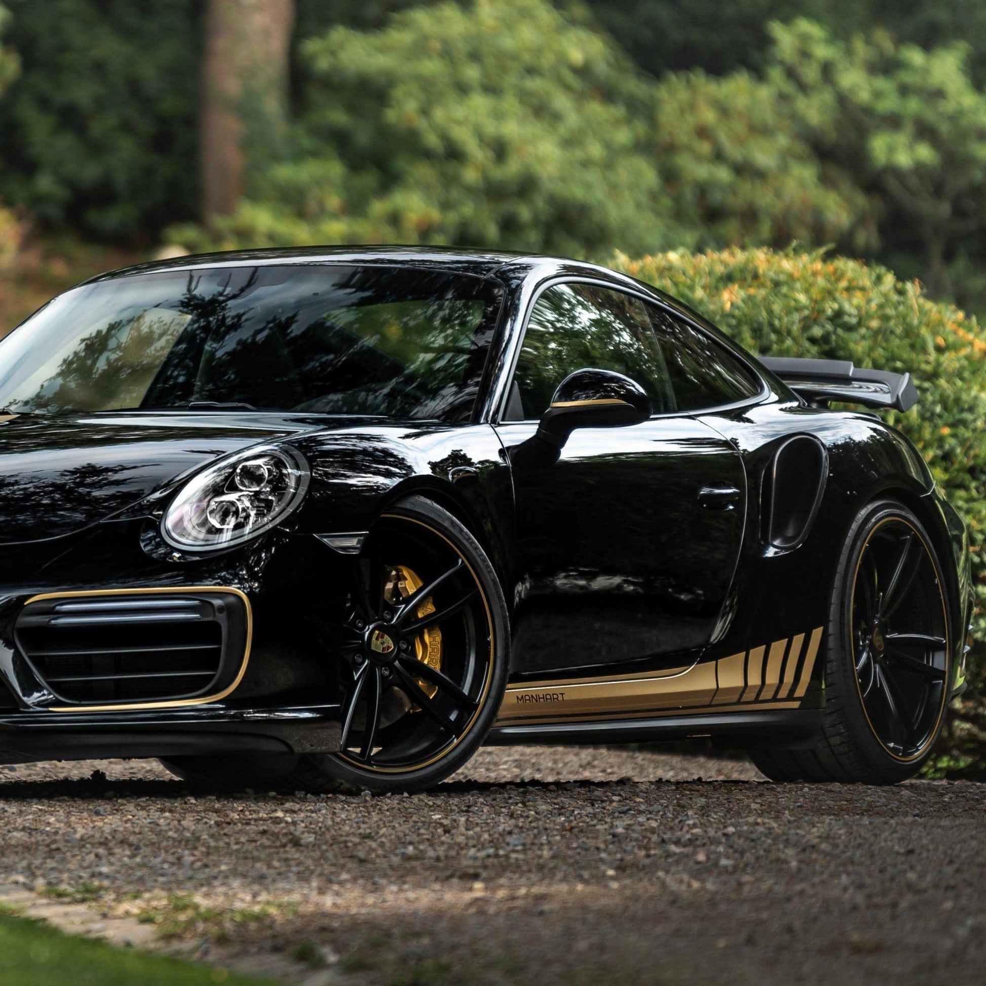 MANHART MHR991TS91221 TECHART FORMULA IV RIM SET FOR PORSCHE 911 TURBO (S)  SILK MATTE BLACK