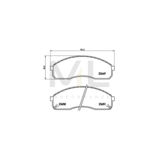Brembo P 30 012 Brake Pad Set With Acoustic Wear Warning | ML Performance Car Parts
