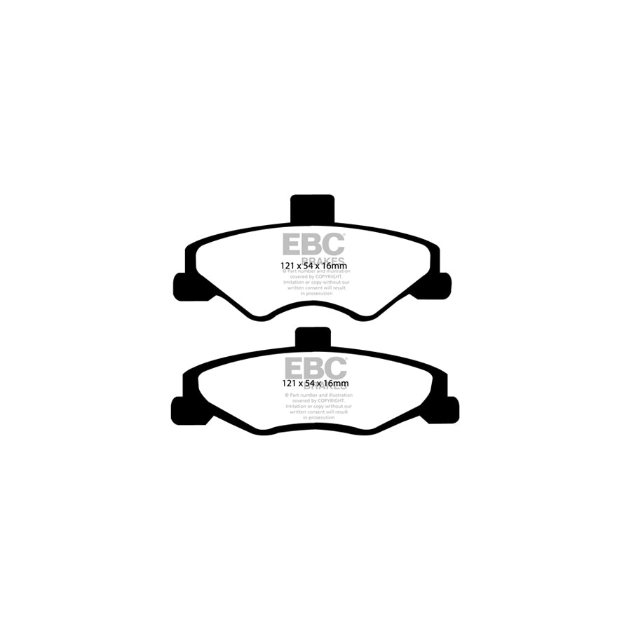 EBC DP31323C Chevrolet Pontiac Redstuff Rear Brake Pads (Inc. Camaro & Firebird) 2 | ML Performance UK Car Parts