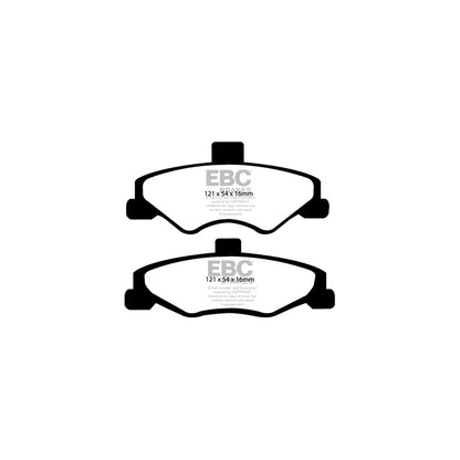 EBC DP31323C Chevrolet Pontiac Redstuff Rear Brake Pads (Inc. Camaro & Firebird) 2 | ML Performance UK Car Parts