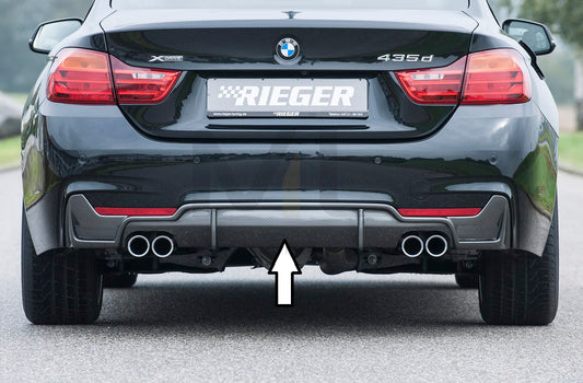 Rieger 00099268 BMW 4 Series F32 F33 F36 Rear Diffuser 1 | ML Performance UK Car Parts