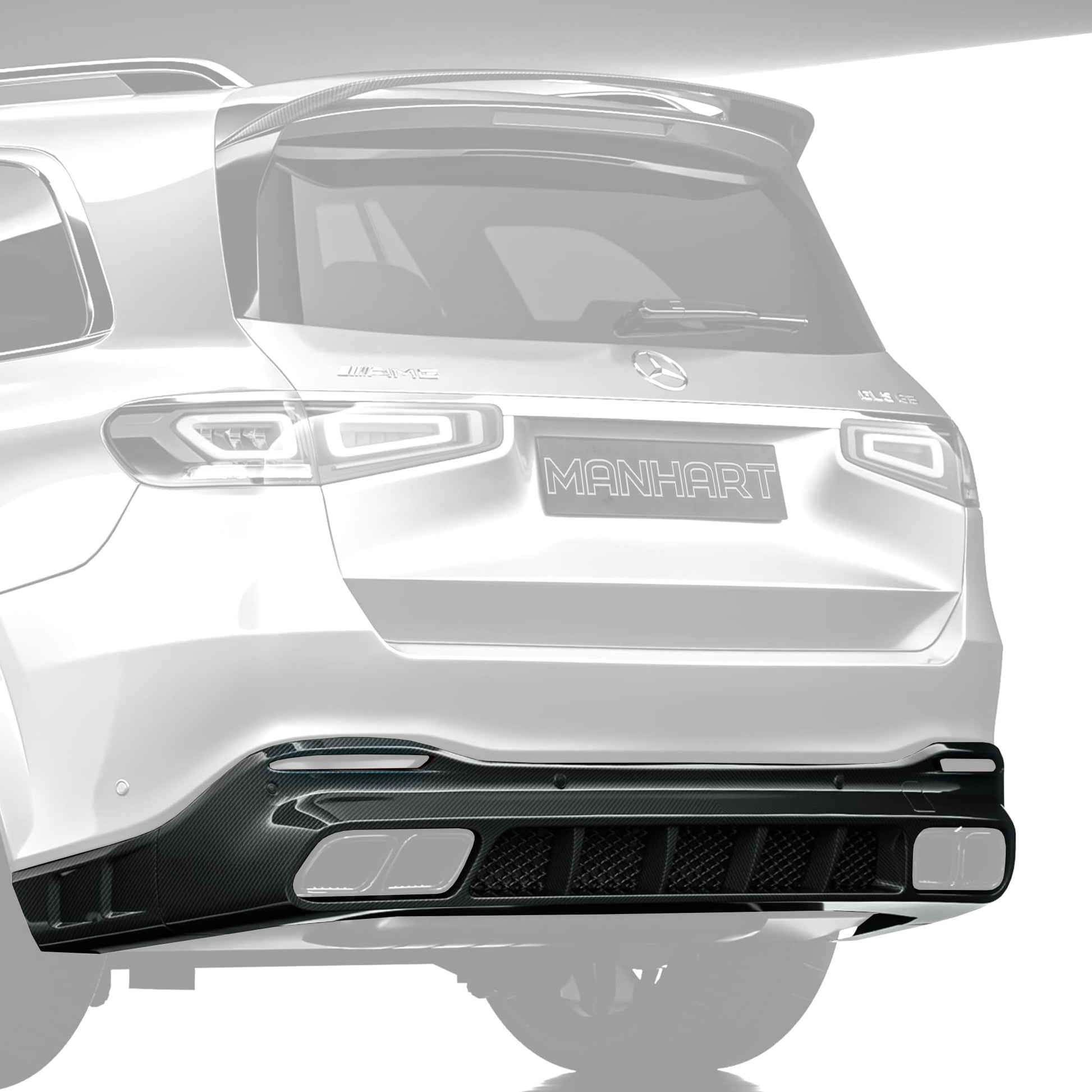 MANHART CARBON REAR DIFFUSER FOR MERCEDES-AMG GLS 63