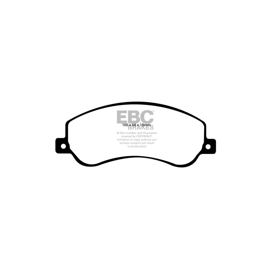 EBC DP41917R VW Amarok Yellowstuff Front Brake Pads 2 | ML Performance UK Car Parts