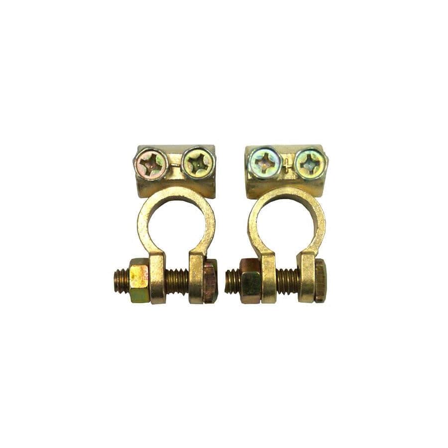 Q-Batteries Battery terminals / pole terminals for automotive posts straight plus/ minus (1 pair) 12mm | ML Performance UK Car Parts