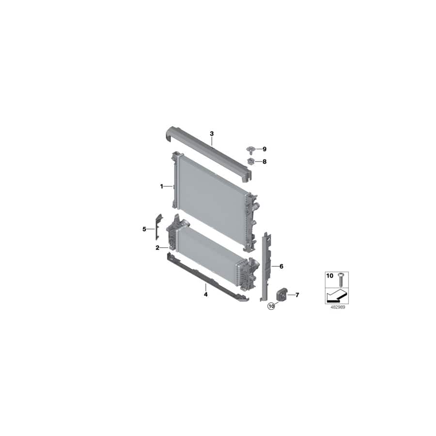 Genuine BMW 17118642754 G06 G01 Module Mount, Right (Inc. X4 M40dX, X5 30dX & X3 30i) | ML Performance UK Car Parts