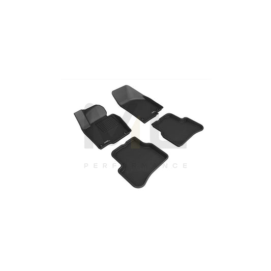 3D L1VW04101509 Floor mat set for VW PASSAT Elastomer, Front, Rear, Quantity: 4, Black | ML Performance Car Parts