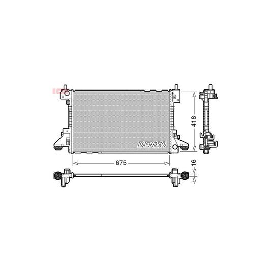Denso DRM20006 Drm20006 Engine Radiator For Vauxhall Ampera (R12) | ML Performance UK
