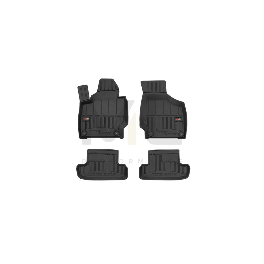 FROGUM Tailored, ProLine 3D425842 Floor mat set for AUDI TT Coupe (8J3) Elastomer, Front and Rear, Quantity: 4, Black | ML Performance Car Parts