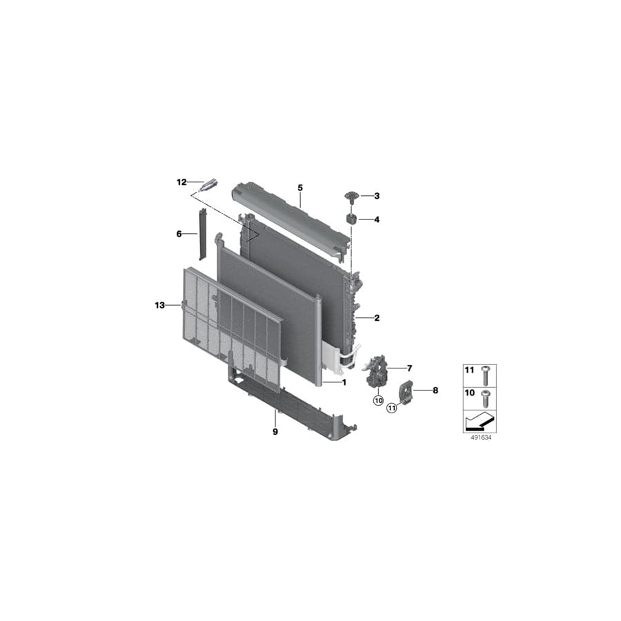 Genuine BMW 17118632122 G30 G11 G32 Covering Left (Inc. 540i, 740LiX & 740i) | ML Performance UK Car Parts