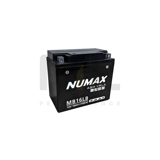 NTS16LB Numax AGM VRLA Motorcycle Battery 12V 19Ah YB16L-B MB16LB | Car Batteries UK | ML Performance Car Parts