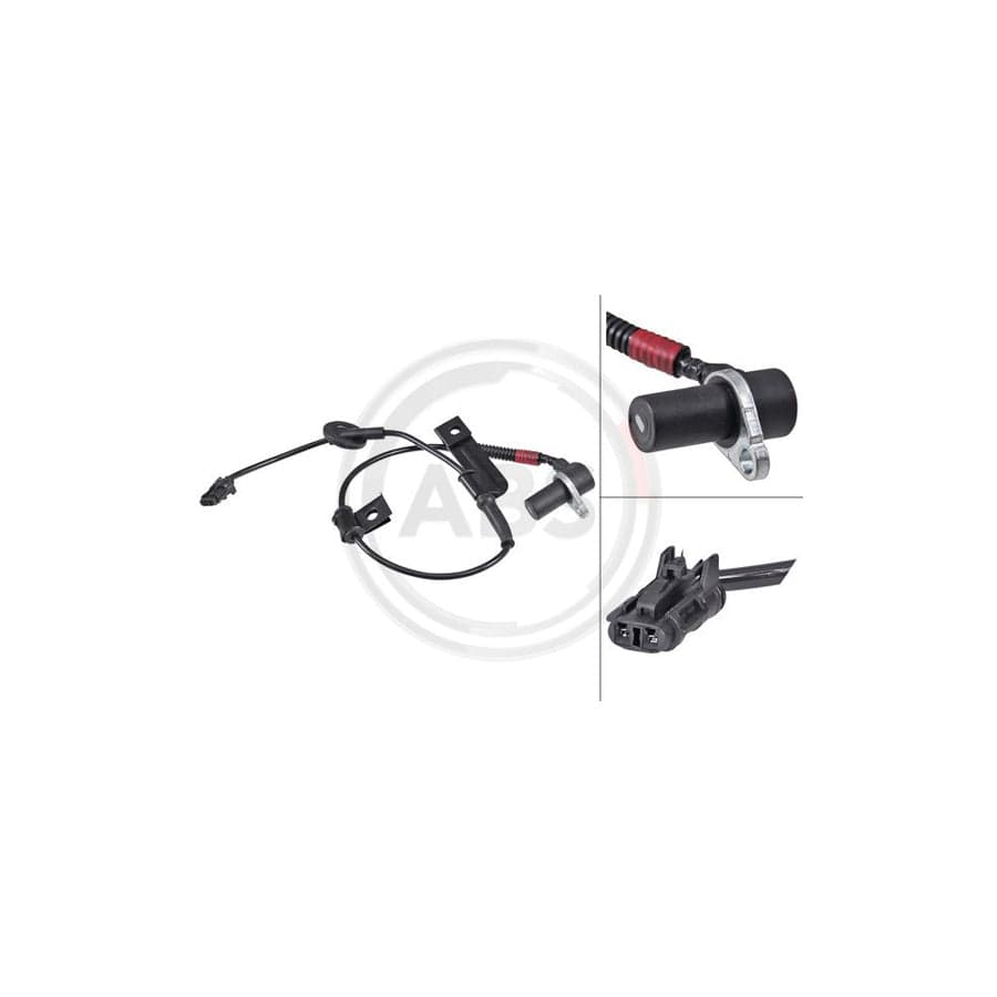 A.B.S. 31883 ABS Sensor for HYUNDAI Amica / Atoz (MX) | ML Performance UK Car Parts