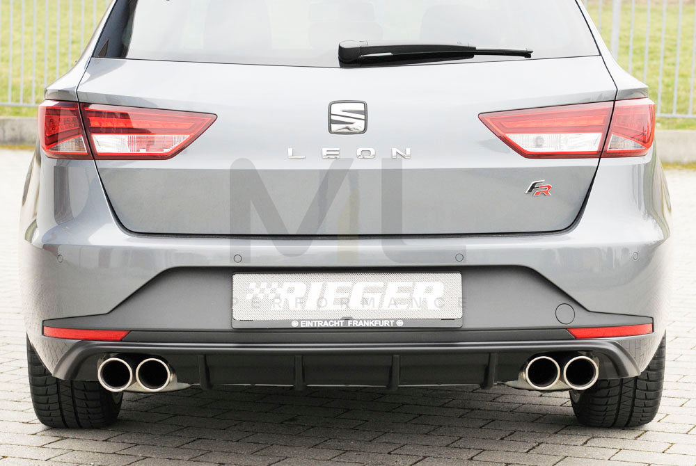 Rieger 00088139 SEAT 5F Leon FR Rear Diffuser 2 | ML Performance UK Car Parts