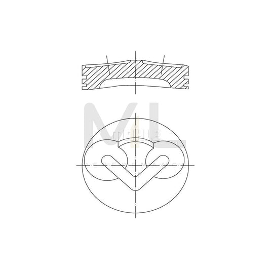 MAHLE ORIGINAL 101 89 00 Piston 102,0 mm, without cooling duct | ML Performance Car Parts