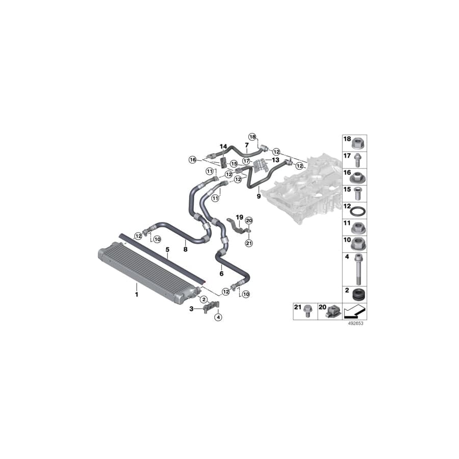 Genuine BMW 17118058627 F92 F90 F93 Sealing Lip (Inc. M850iX, M8 & M5) | ML Performance UK Car Parts