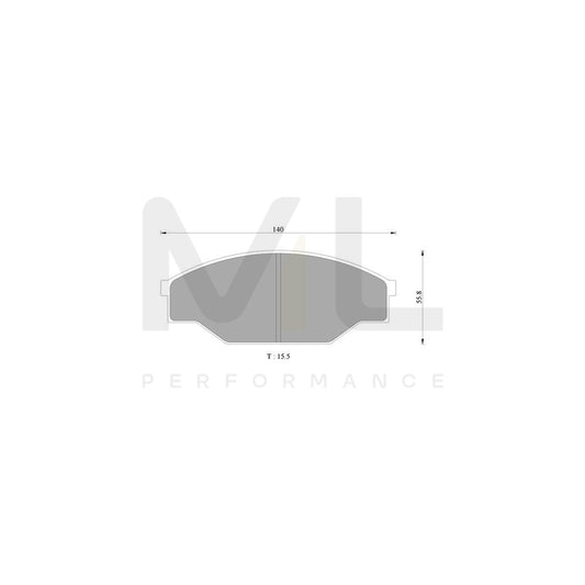Bosch 0986Ab9130 Brake Pad Set BP9130N | ML Performance Car Parts