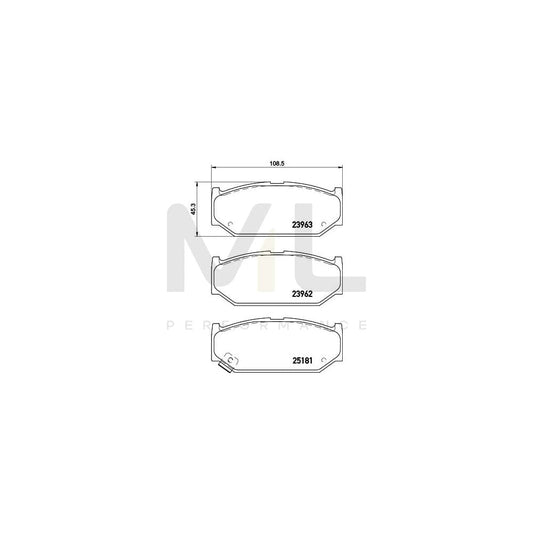 Hella 8DB 355 015-751 Brake Pad Set With Acoustic Wear Warning | ML Performance Car Parts