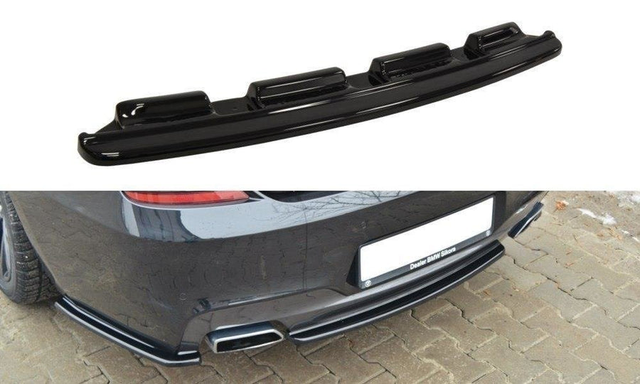 Maxton Design BM-6-06-GC-M-PACK-RD1T Central Rear Splitter (without vertical bars) BMW Series 6 Gran CoupÃ© M-Pack | ML Performance UK Car Parts