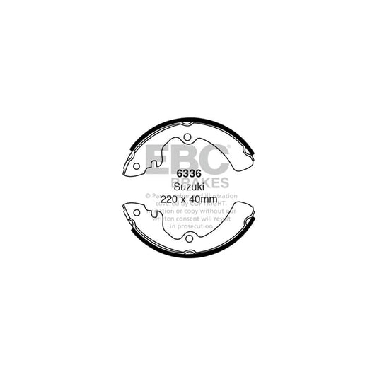 EBC 6336 Suzuki Front/Rear Brake Shoes (Inc. Jeep & Carry) 1 | ML Performance UK Car Parts