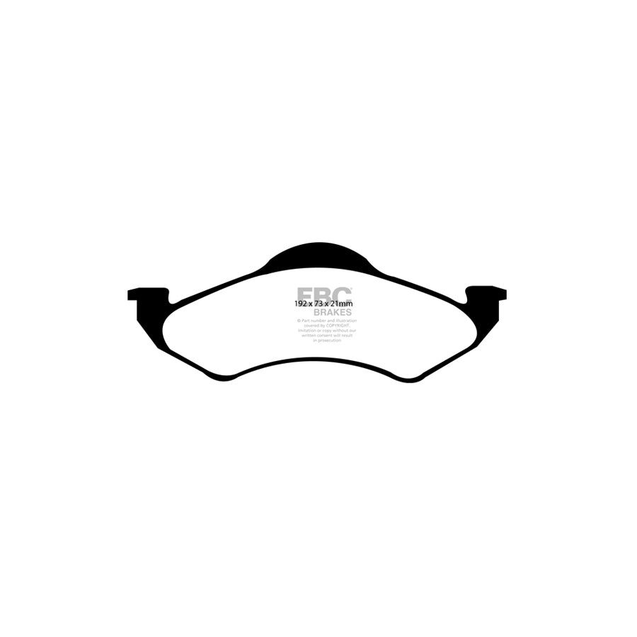 EBC DP41318R Dodge Durango Yellowstuff Front Brake Pads 2 | ML Performance UK Car Parts