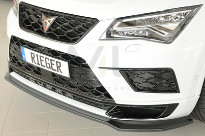Rieger 00027044 SEAT 5FP Ateca Cupra Front Splitter 2 | ML Performance UK Car Parts