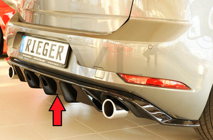 Rieger 00088160 VW Mk7 Golf GTI Rear Diffuser 3 | ML Performance UK Car Parts